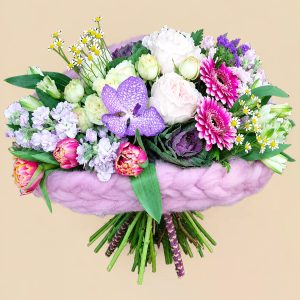 Эффектный букет на каркасе — фото 4